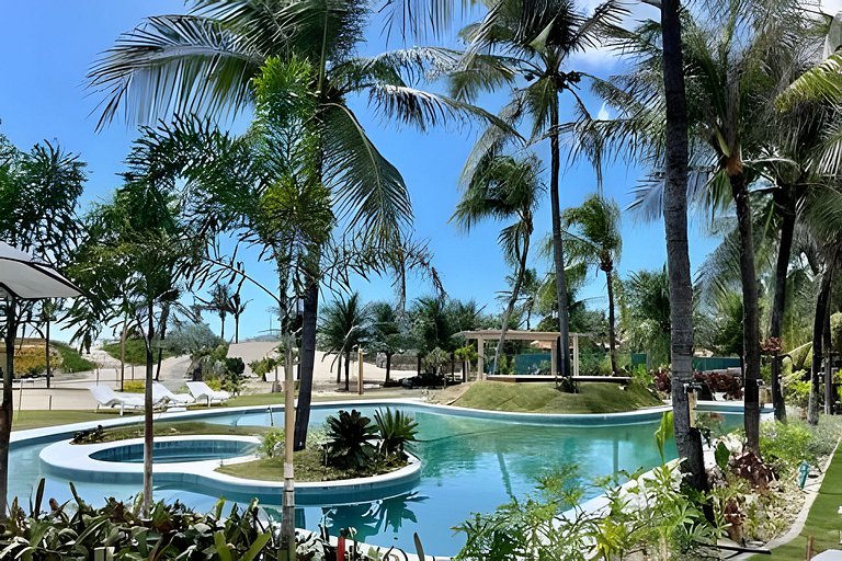 Casa Nossa Taiba onde familia e amigos vivem juntos.
