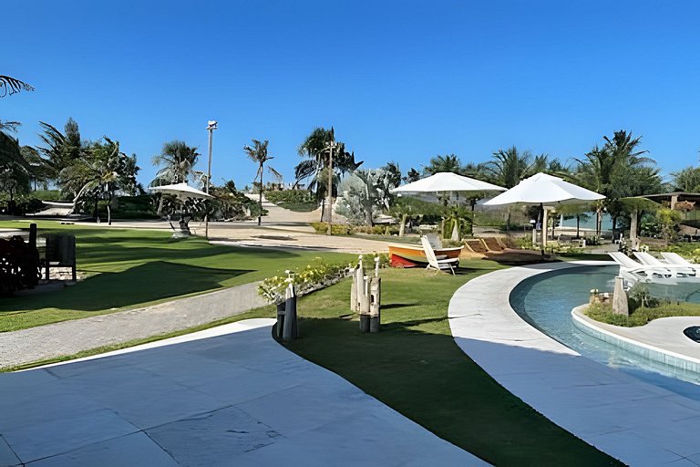 Casa Nossa Taiba onde familia e amigos vivem juntos.