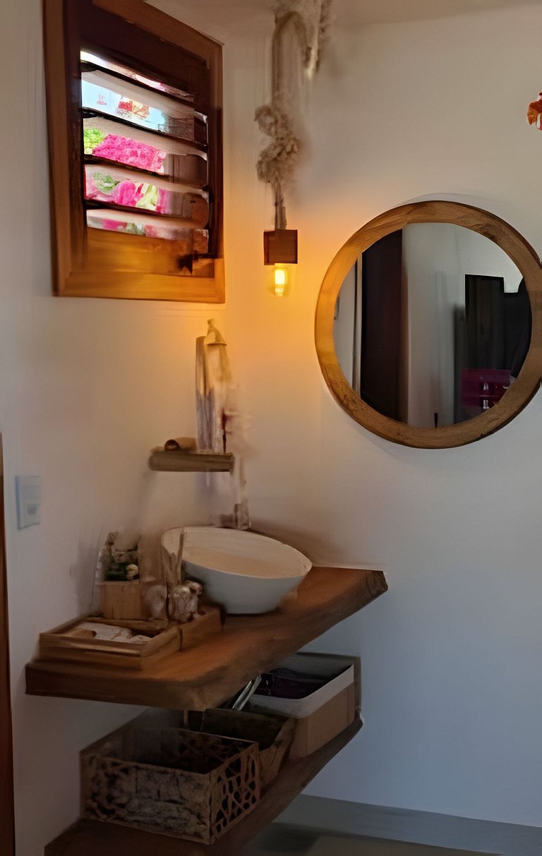 Casa Nossa Taiba onde familia e amigos vivem juntos.