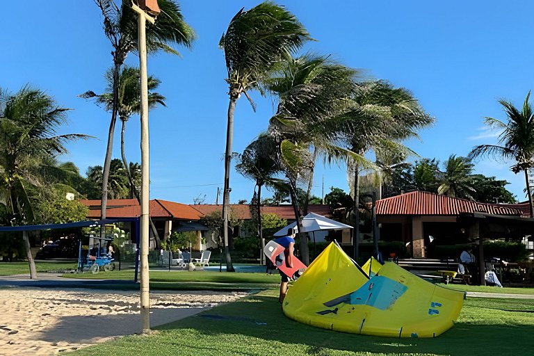 Casa Nossa Taiba onde familia e amigos vivem juntos.