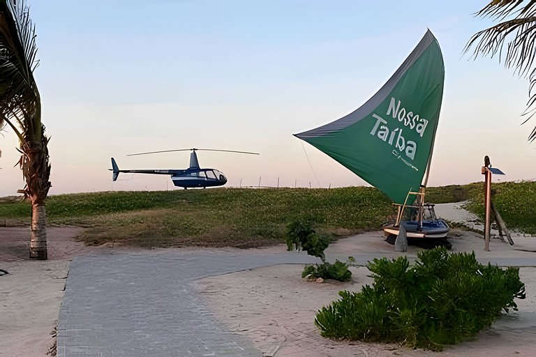 Casa Nossa Taiba onde familia e amigos vivem juntos.