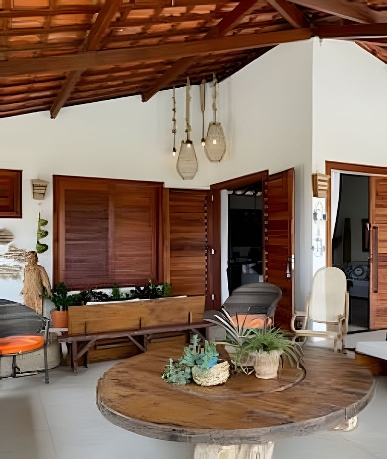 Casa Nossa Taiba onde familia e amigos vivem juntos.
