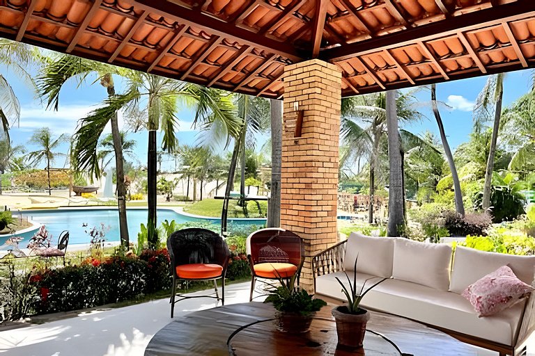 Casa Nossa Taiba onde familia e amigos vivem juntos.