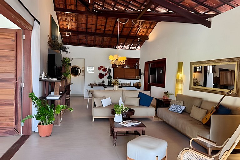 Casa Nossa Taiba onde familia e amigos vivem juntos.