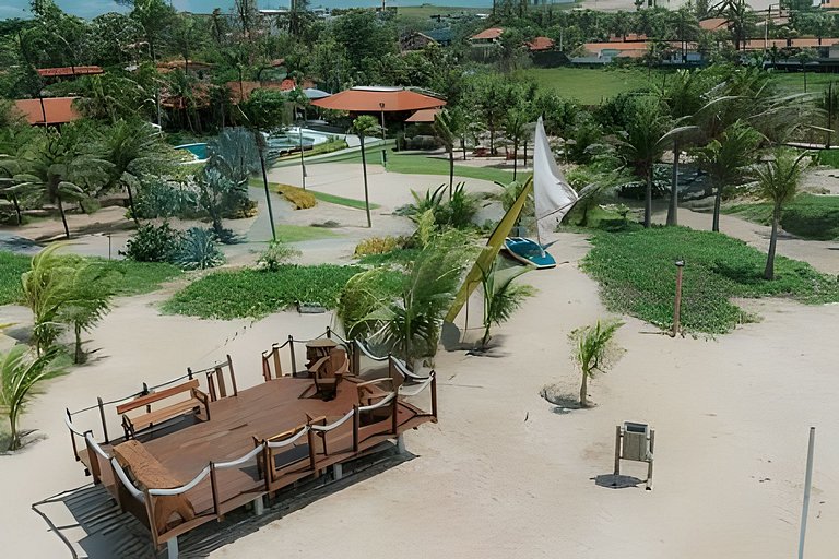 Casa Nossa Taiba onde familia e amigos vivem juntos.