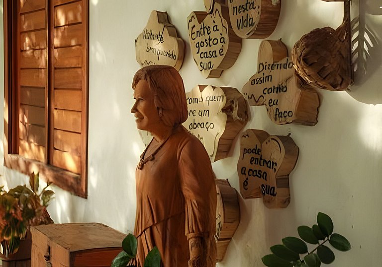 Casa Nossa Taiba onde familia e amigos vivem juntos.