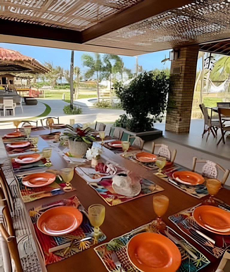 Casa Nossa Taiba onde familia e amigos vivem juntos.