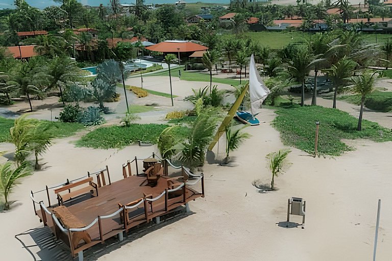 Casa Nossa Taiba onde familia e amigos vivem juntos.