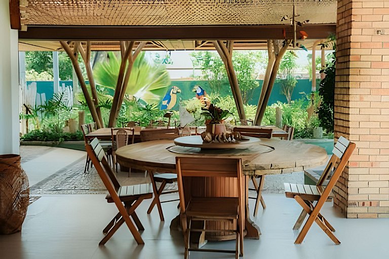 Casa Nossa Taiba onde familia e amigos vivem juntos.