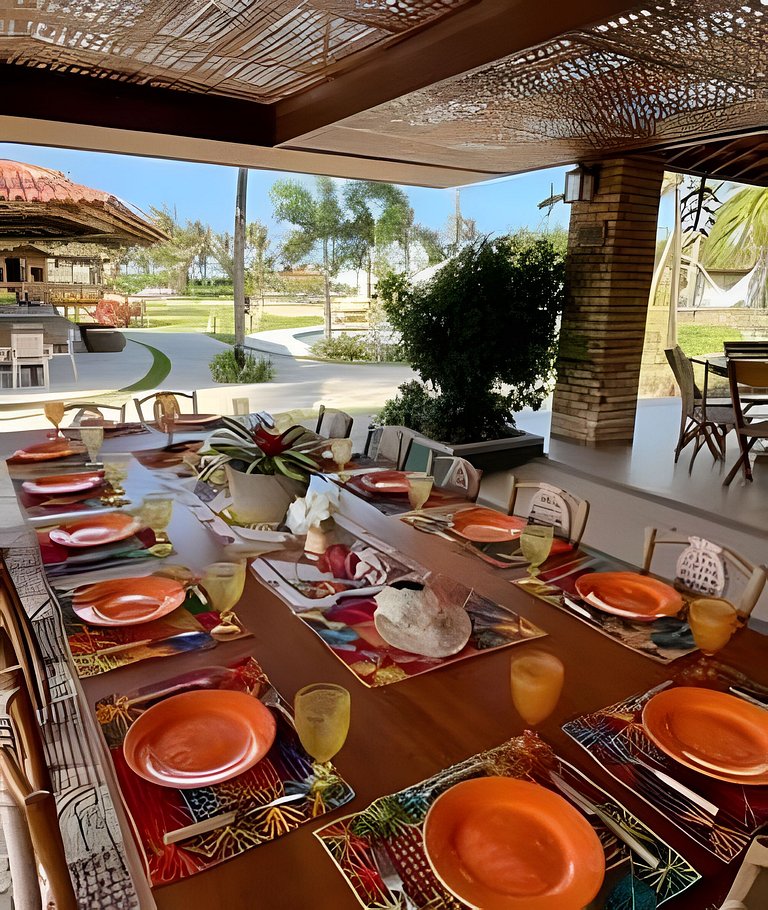 Casa Nossa Taiba onde familia e amigos vivem juntos.