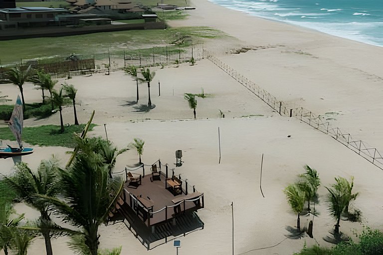 Casa Nossa Taiba onde familia e amigos vivem juntos.