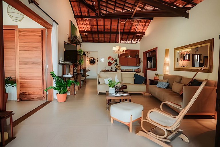 Casa Nossa Taiba onde familia e amigos vivem juntos.