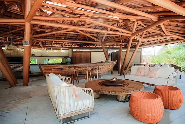 Casa Nossa Taiba onde familia e amigos vivem juntos.