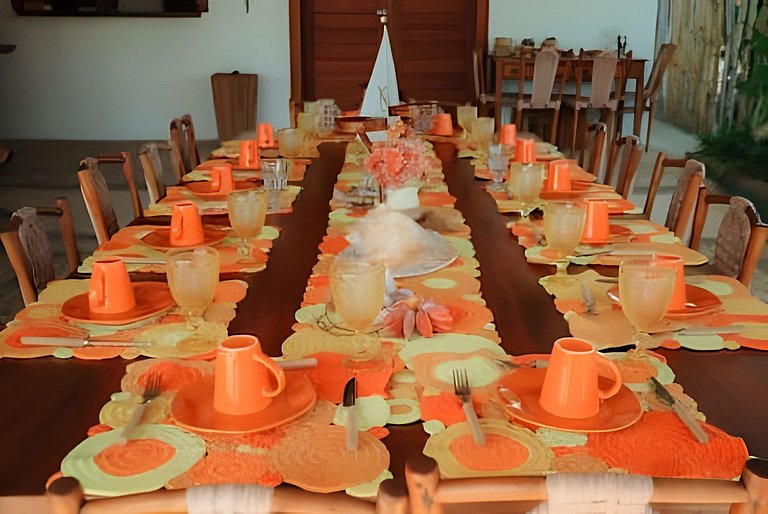 Casa Nossa Taiba onde familia e amigos vivem juntos.