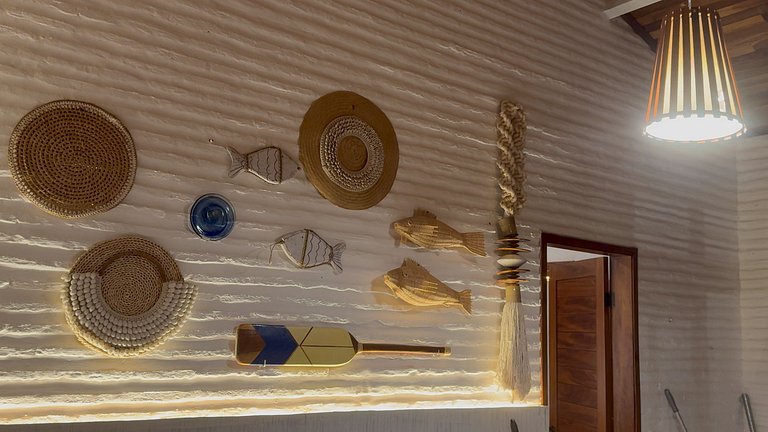 Casa Nossa Taiba onde familia e amigos vivem juntos.