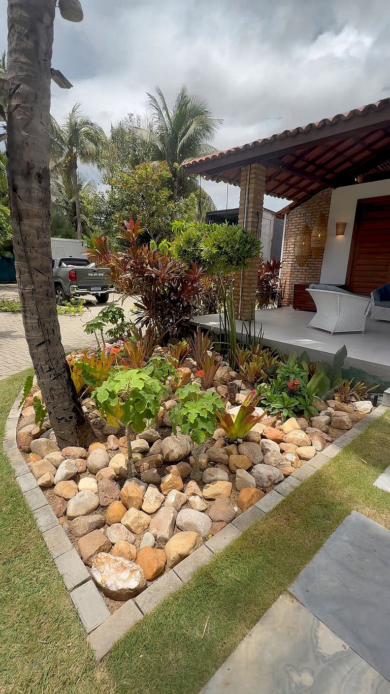 Casa Nossa Taiba onde familia e amigos vivem juntos.