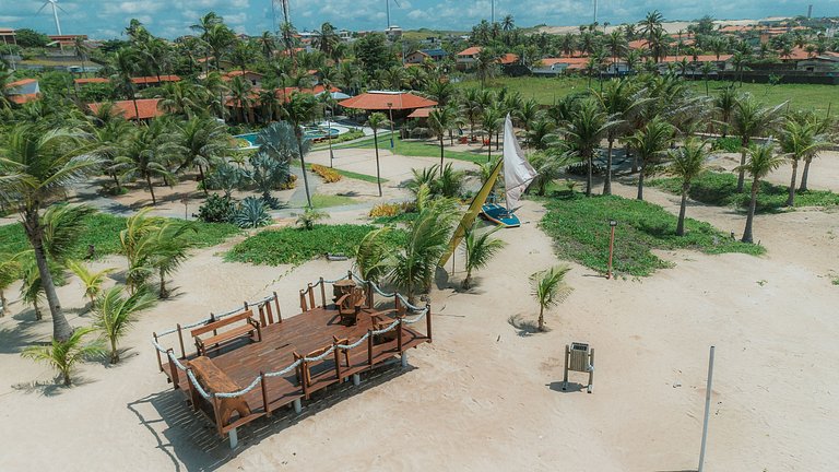 Casa Nossa Taiba onde familia e amigos vivem juntos.