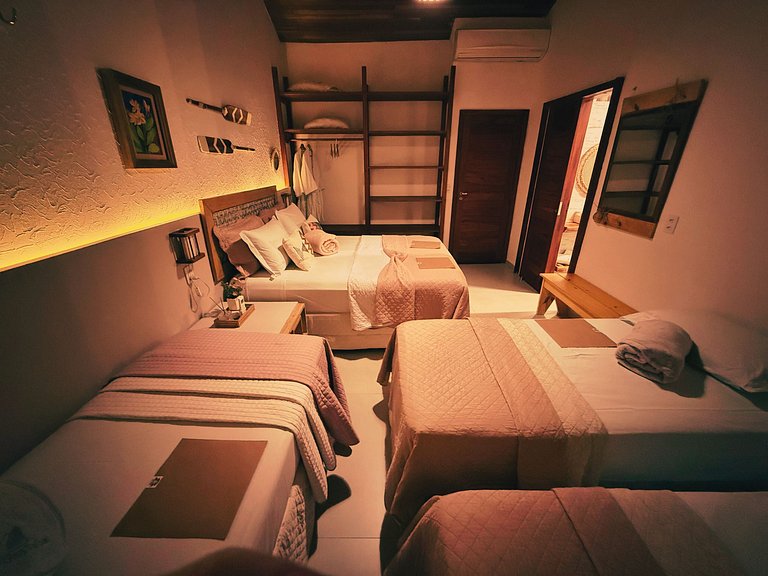 Suite Jasmim a natureza é parte da decoração