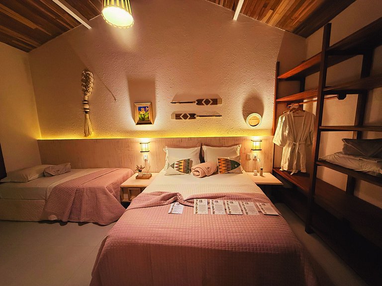 Suite Jasmim a natureza é parte da decoração