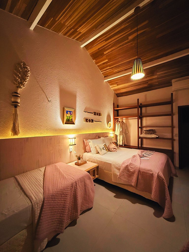 Suite Jasmim a natureza é parte da decoração