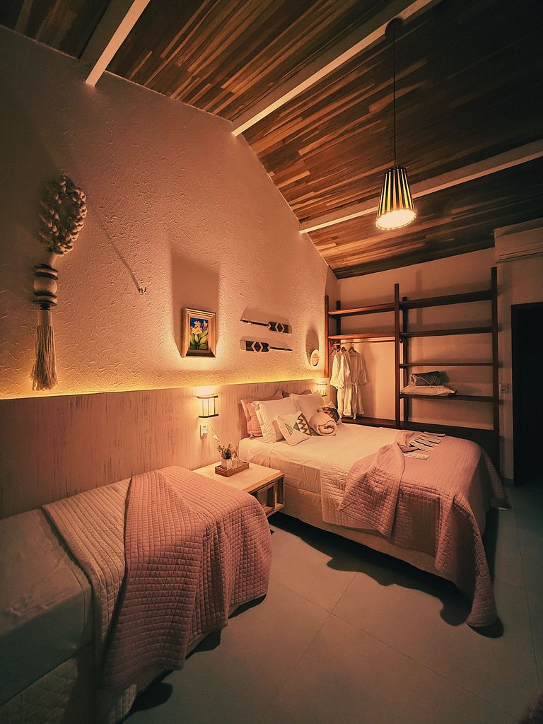 Suite Jasmim a natureza é parte da decoração